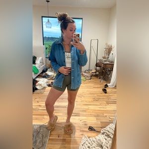 Vintage denim button up.